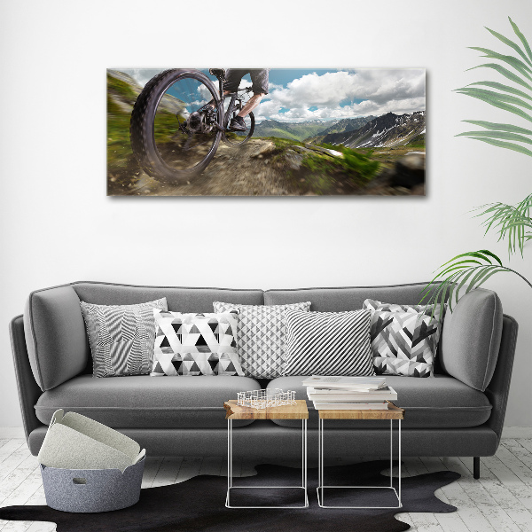 Bild auf leinwand Mountainbiken