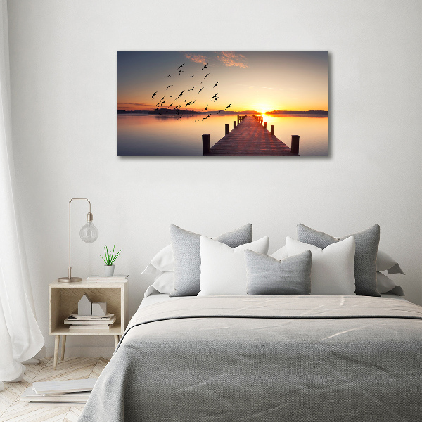 Bild auf leinwand Sonnenuntergang