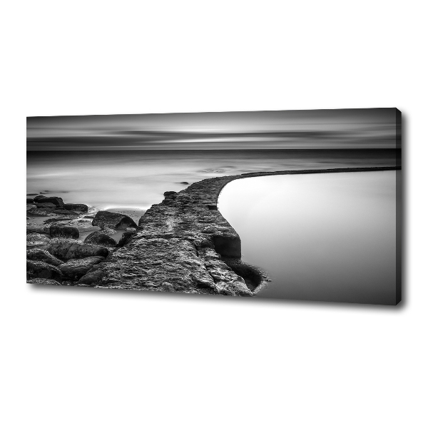 Wandbild Felsiger Strand