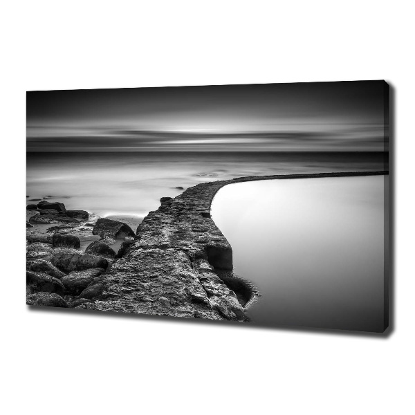 Wandbild Felsiger Strand
