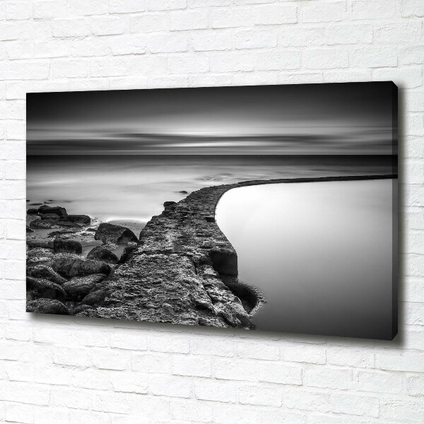 Wandbild Felsiger Strand