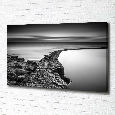 Wandbild Felsiger Strand