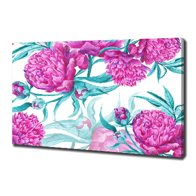 Wandbild Rosa Pfingstrosen