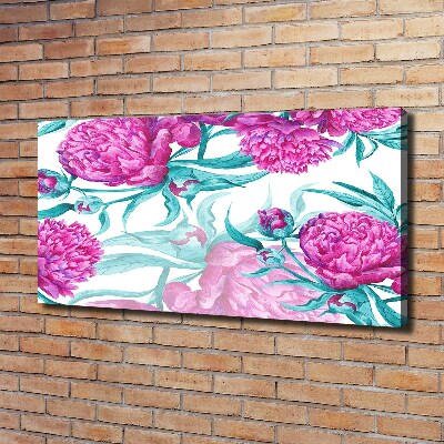 Wandbild Rosa Pfingstrosen