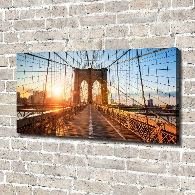 Bild auf leinwand Brooklyn Bridge