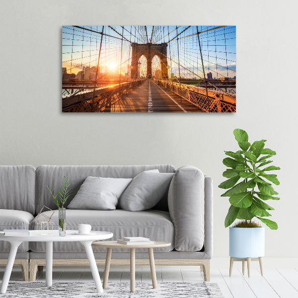 Bild auf leinwand Brooklyn Bridge