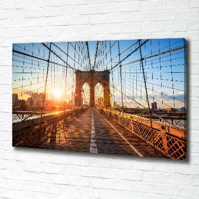 Bild auf leinwand Brooklyn Bridge