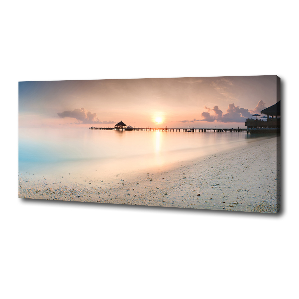 Wandbild Malediven Strand
