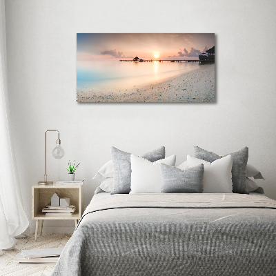 Wandbild Malediven Strand