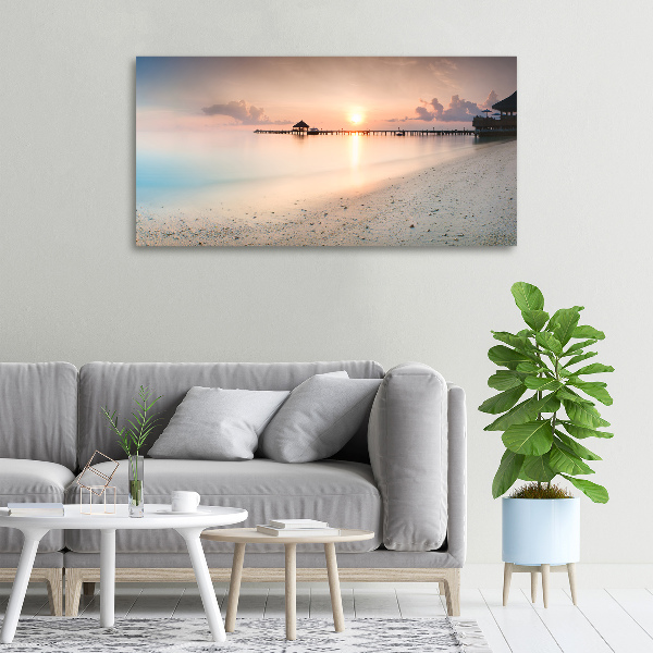 Wandbild Malediven Strand