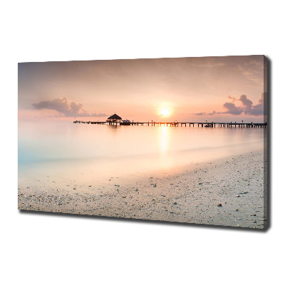 Wandbild Malediven Strand