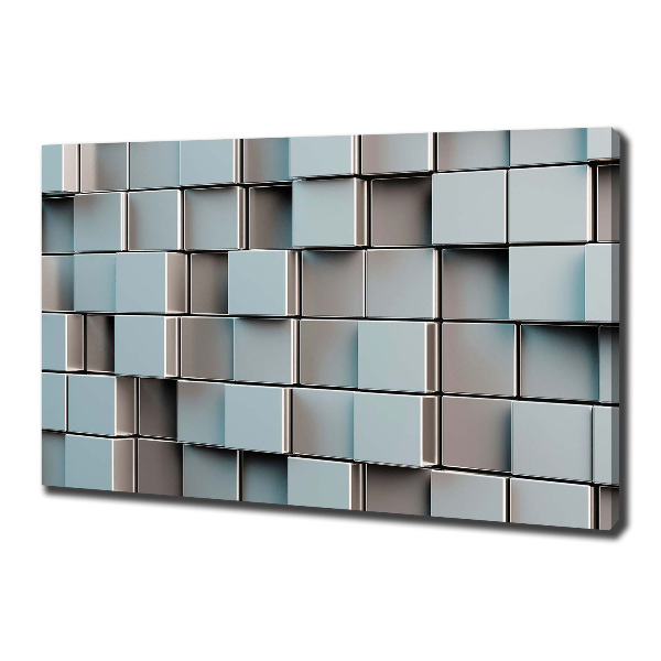 Fotobild Wand aus Würfeln