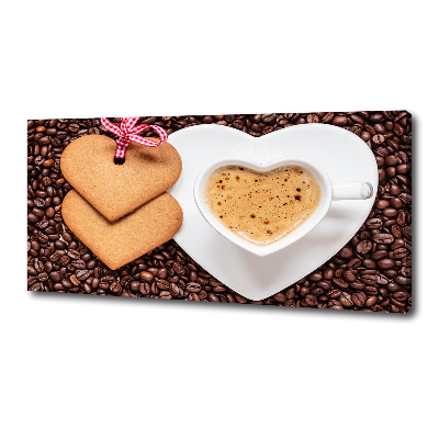 Bild auf leinwand Kaffee und Lebkuchen