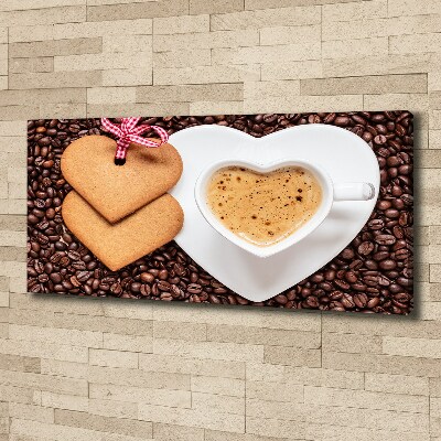 Bild auf leinwand Kaffee und Lebkuchen