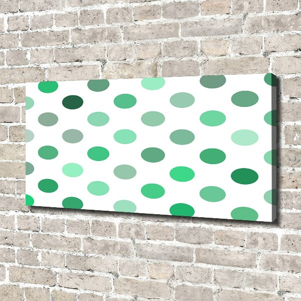 Wandbild Grüne Punkte