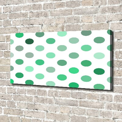 Wandbild Grüne Punkte