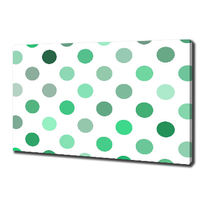 Wandbild Grüne Punkte