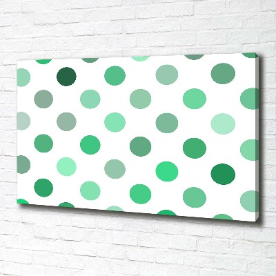 Wandbild Grüne Punkte