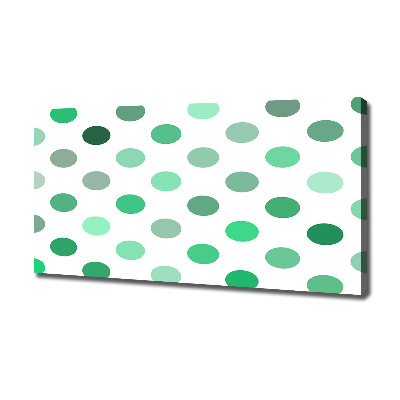Wandbild Grüne Punkte