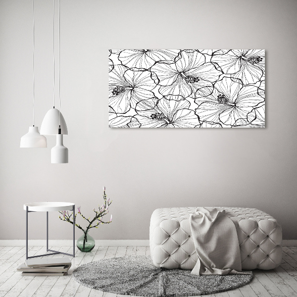 Wandbild Hawaiianische Blumen