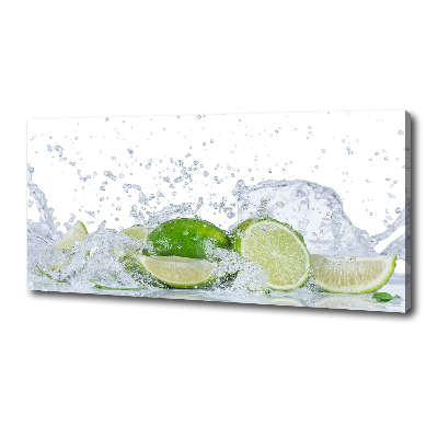 Wandbild Limetten und Wasser