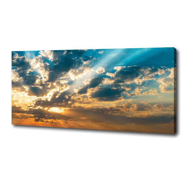 Wandbild Sonnenuntergangshimmel