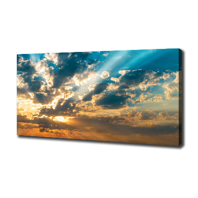 Wandbild Sonnenuntergangshimmel