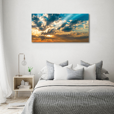 Wandbild Sonnenuntergangshimmel