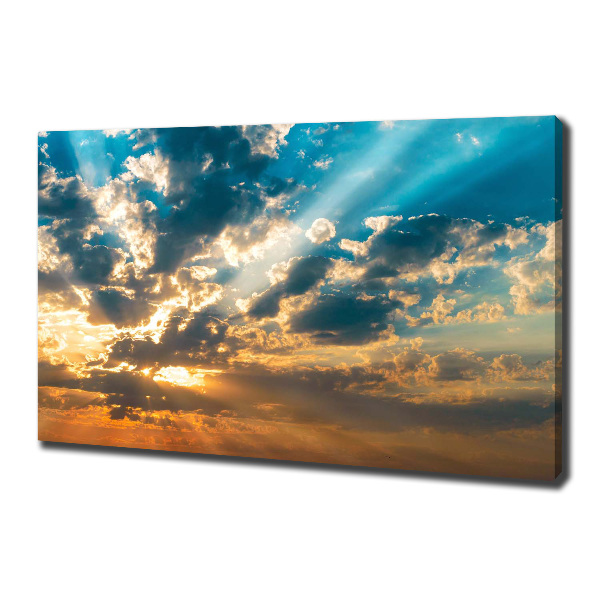 Wandbild Sonnenuntergangshimmel