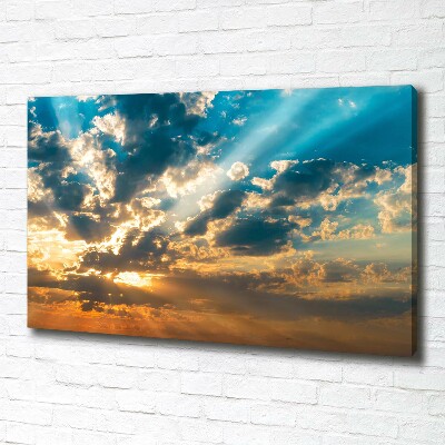Wandbild Sonnenuntergangshimmel