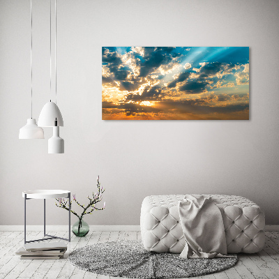 Wandbild Sonnenuntergangshimmel