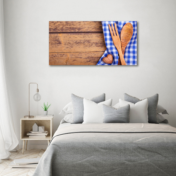 Wandbild Holzbesteck