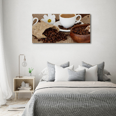 Bild auf leinwand Kaffee mit Milch