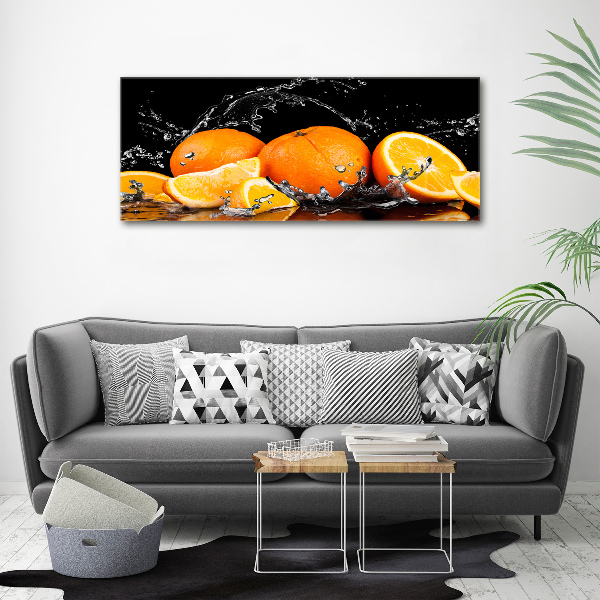 Bild auf leinwand Orangen und Wasser