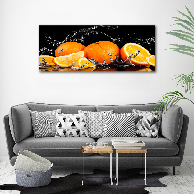 Bild auf leinwand Orangen und Wasser