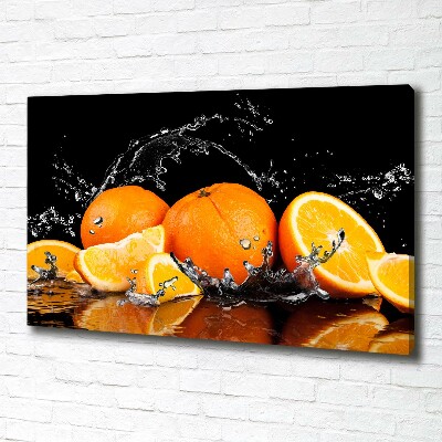 Bild auf leinwand Orangen und Wasser