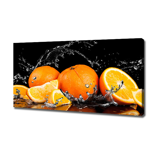 Bild auf leinwand Orangen und Wasser