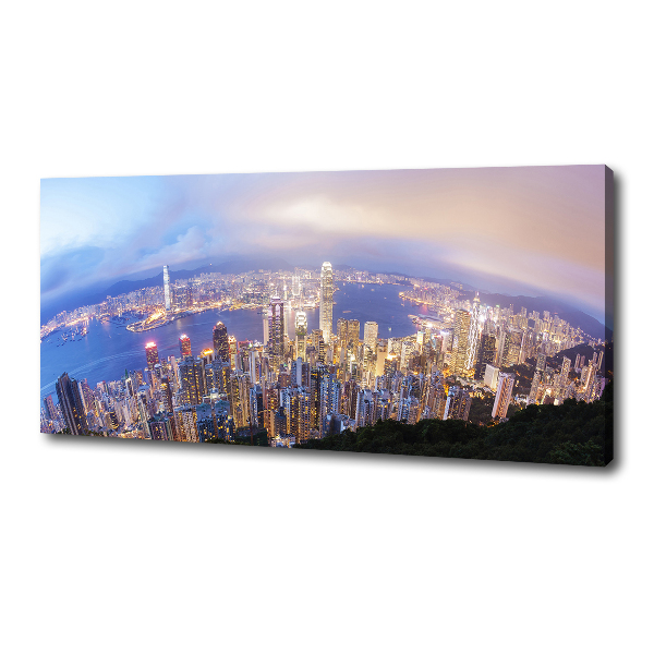 Bild auf leinwand Hongkong-Panorama
