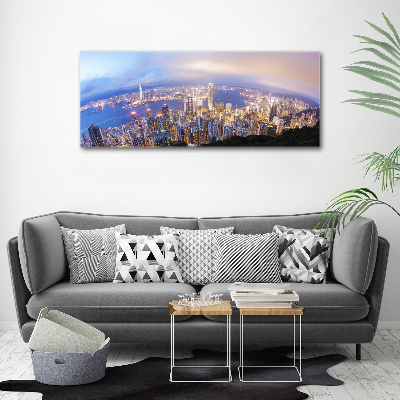 Bild auf leinwand Hongkong-Panorama