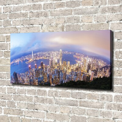 Bild auf leinwand Hongkong-Panorama