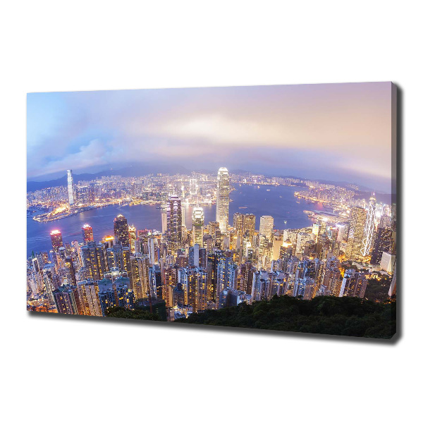 Bild auf leinwand Hongkong-Panorama