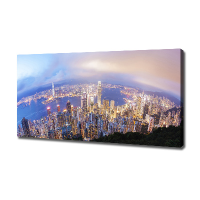 Bild auf leinwand Hongkong-Panorama