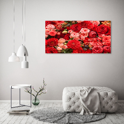 Bild auf leinwand Rote Blüten
