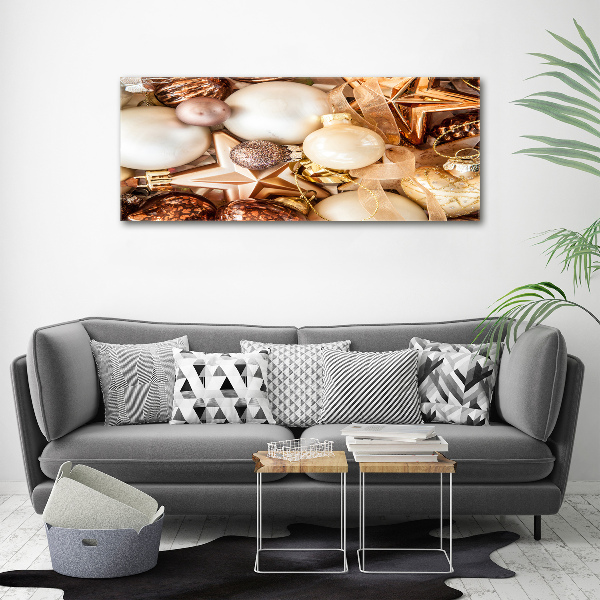 Bild auf leinwand Weihnachtskugeln