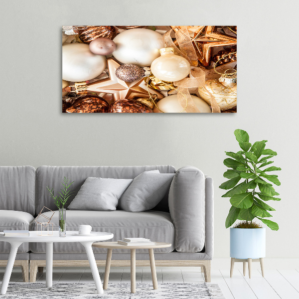 Bild auf leinwand Weihnachtskugeln