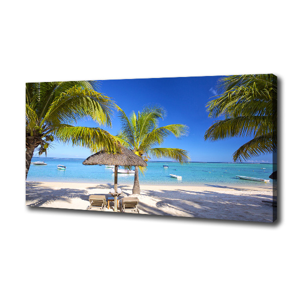 Wandbild Strand von Mauritius