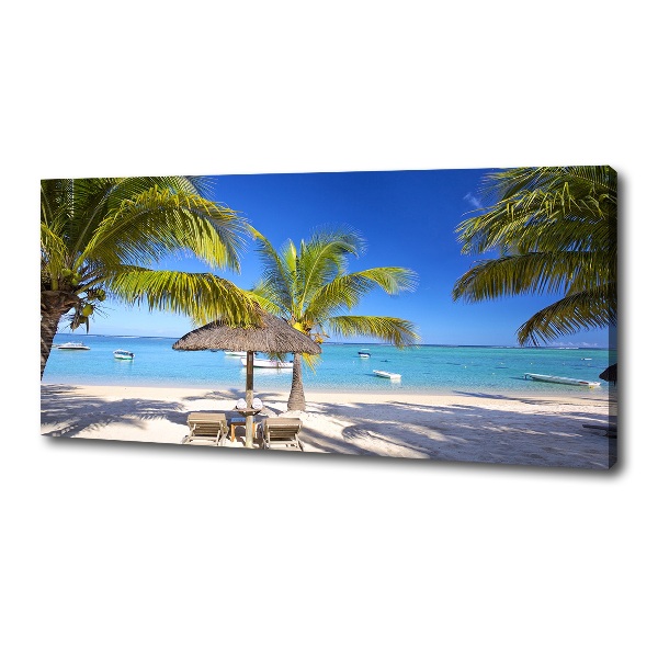 Wandbild Strand von Mauritius