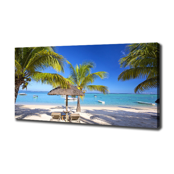 Wandbild Strand von Mauritius