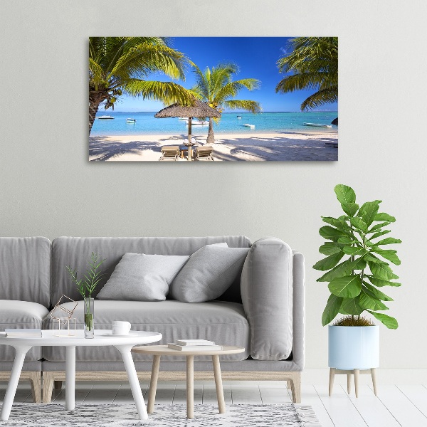 Wandbild Strand von Mauritius