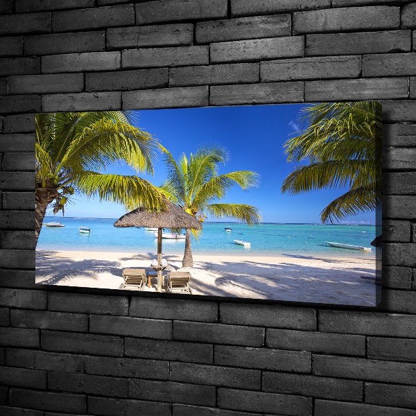 Wandbild Strand von Mauritius